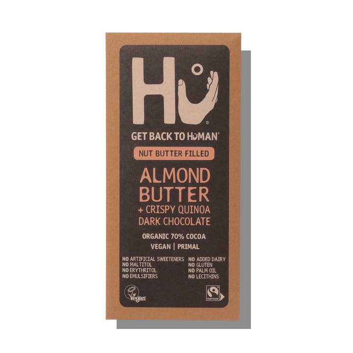 Hu Almond Butter + Crispy Quinoa Dark Chocolate - Box of 12 for wholesale by Hu
