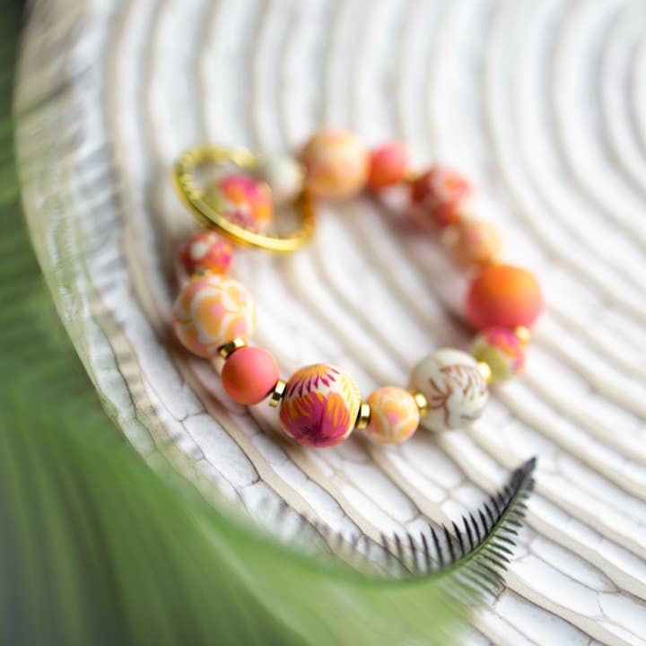 Sunshine Bay Small Bead Keychain for wholesale by JILZARAH