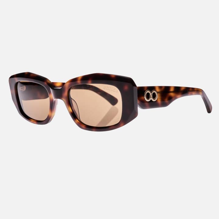 Childe Eco Eyewear - Wholesale Sunglasses - Women's - VIVIFY Gloss Autumn Tort | Amber Bio Lens1