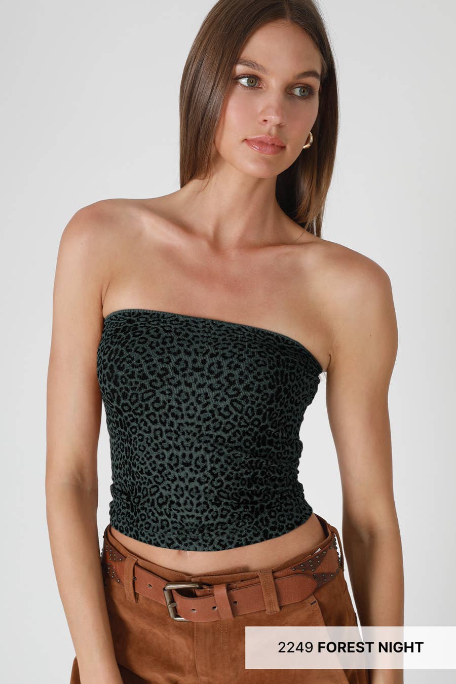 NIKIBIKI - Wholesale Blouse - Women's - NS8469 - Leopard Tube Top3