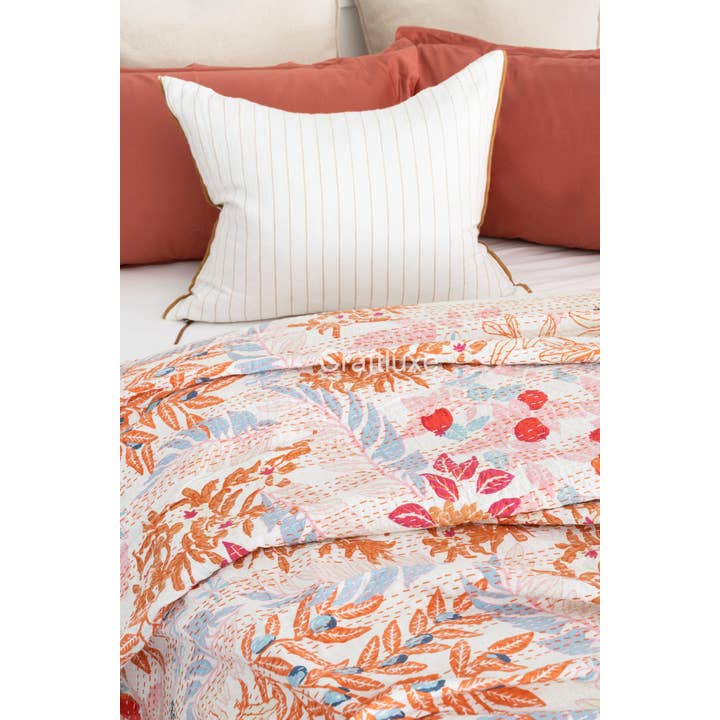 Linen Connections – wholesale Täcke – Kantha täcke indiska täcke block Print täcke överkast1