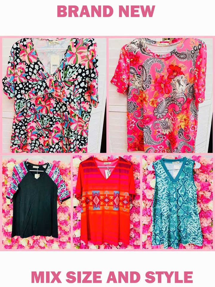Cheap Women's clothing 5pcs $30 mix size, No return for wholesale by luluclothes