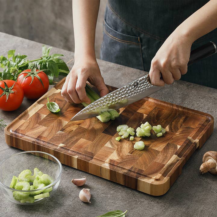 Xinzuo – wholesale Skärbräda – ändkorn akacia trä skärbräda 02