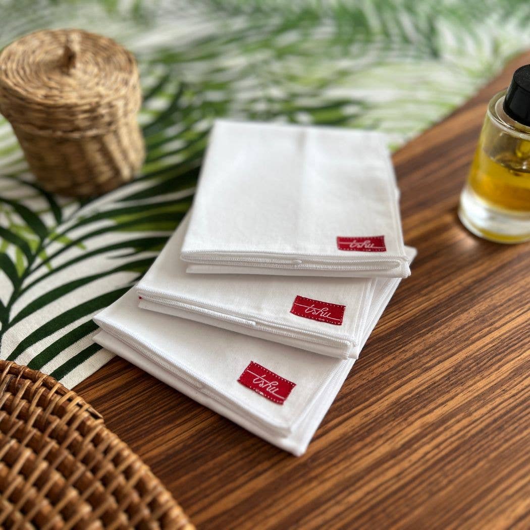 TSHU - Wholesale Handkerchief - Unisex - High Quality White Cotton Handkerchiefs for Men and Women1