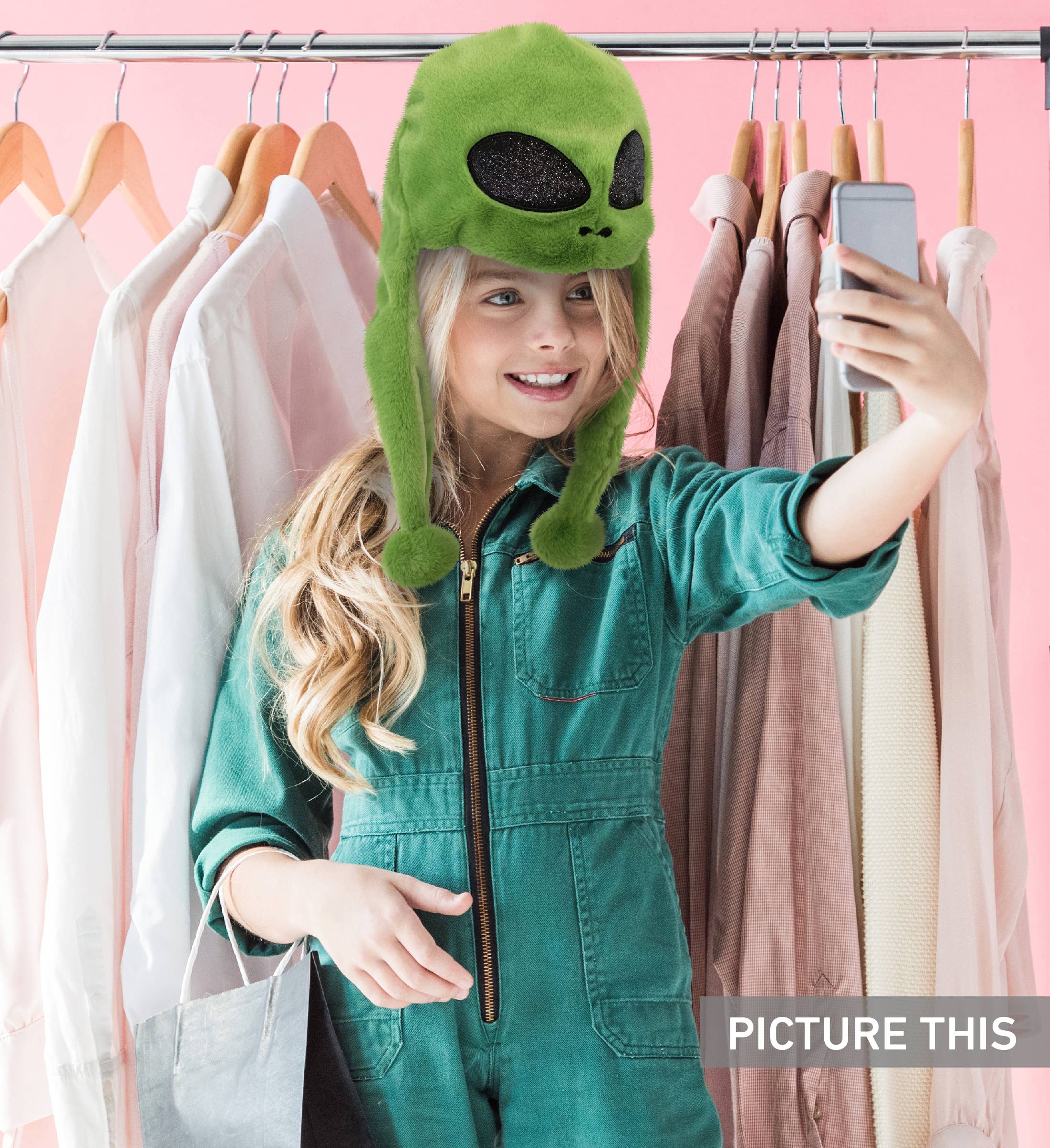 Cota Global - Vendita all'ingrosso Cappello - Bambini - Cappello in Peluche Super Morbido - Alieno5