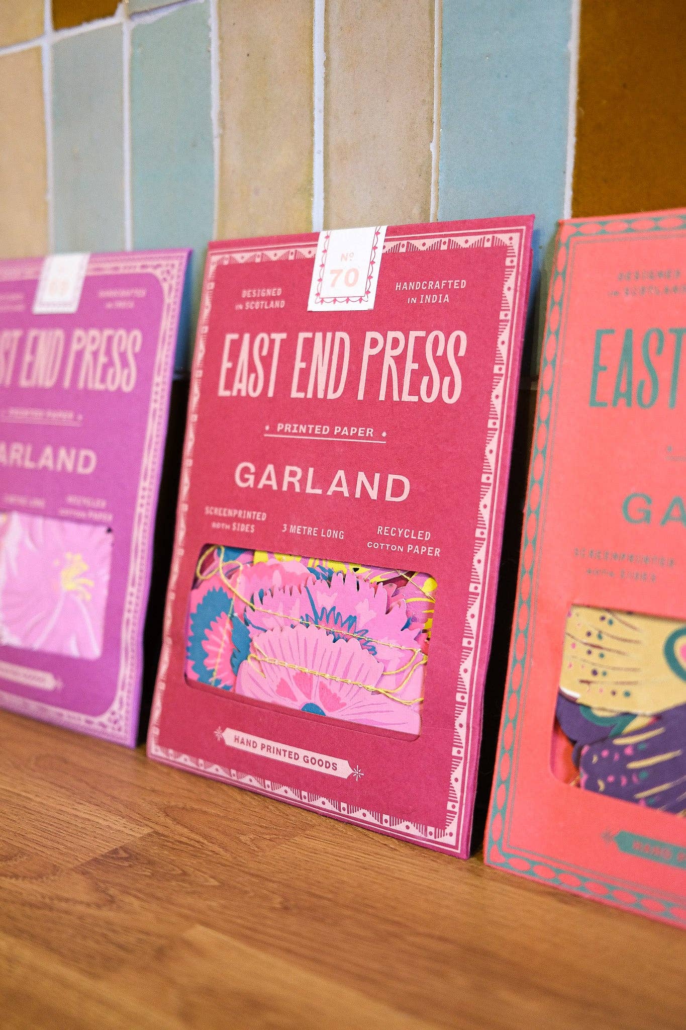 East End Press - Vente Fanion/guirlande - Guirlande Cousue de Jardin d'Été12