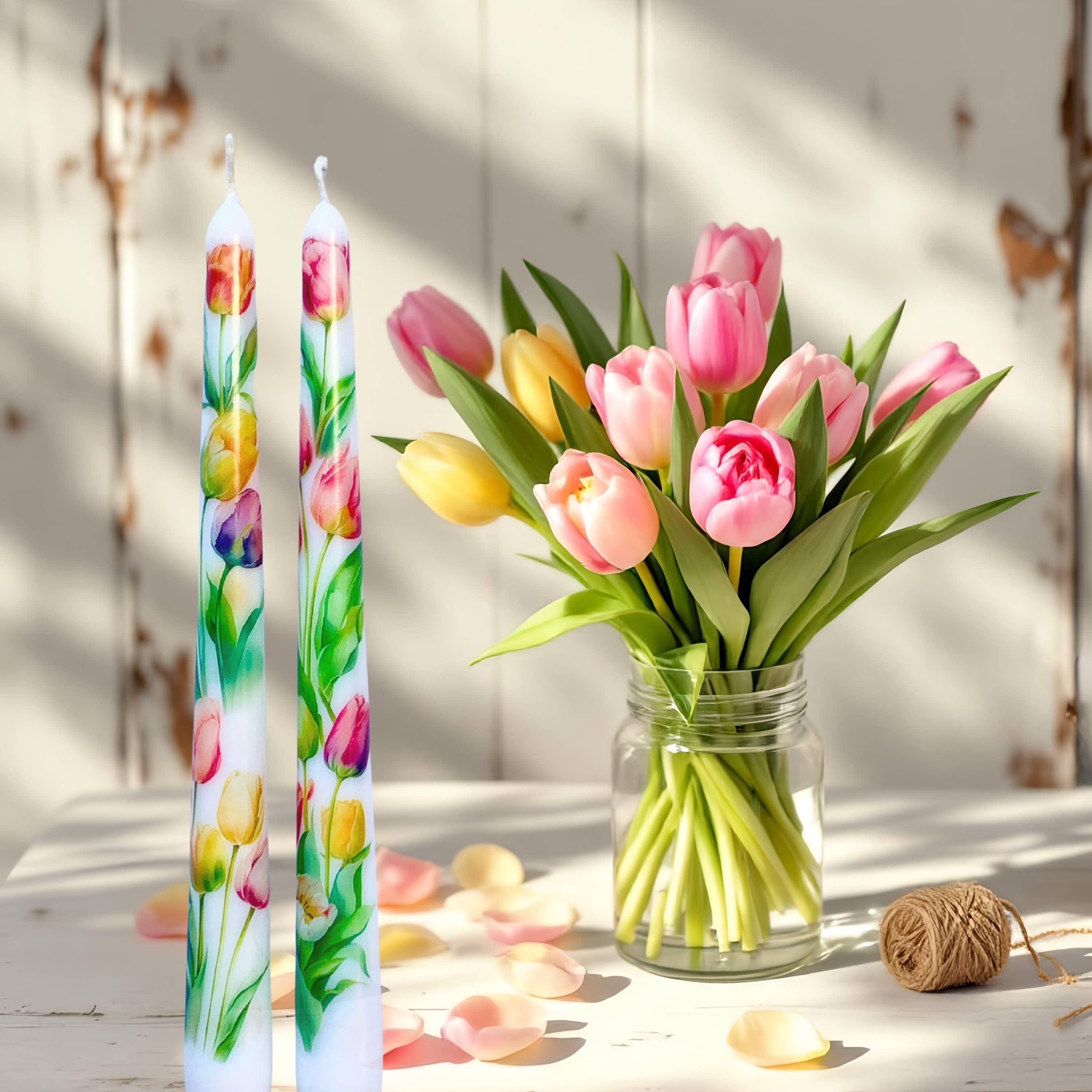 Designs by Michaela - Wholesale Tapered Candle/Candlestick - Tulip Taper Candles for Home Decor and Gifts1