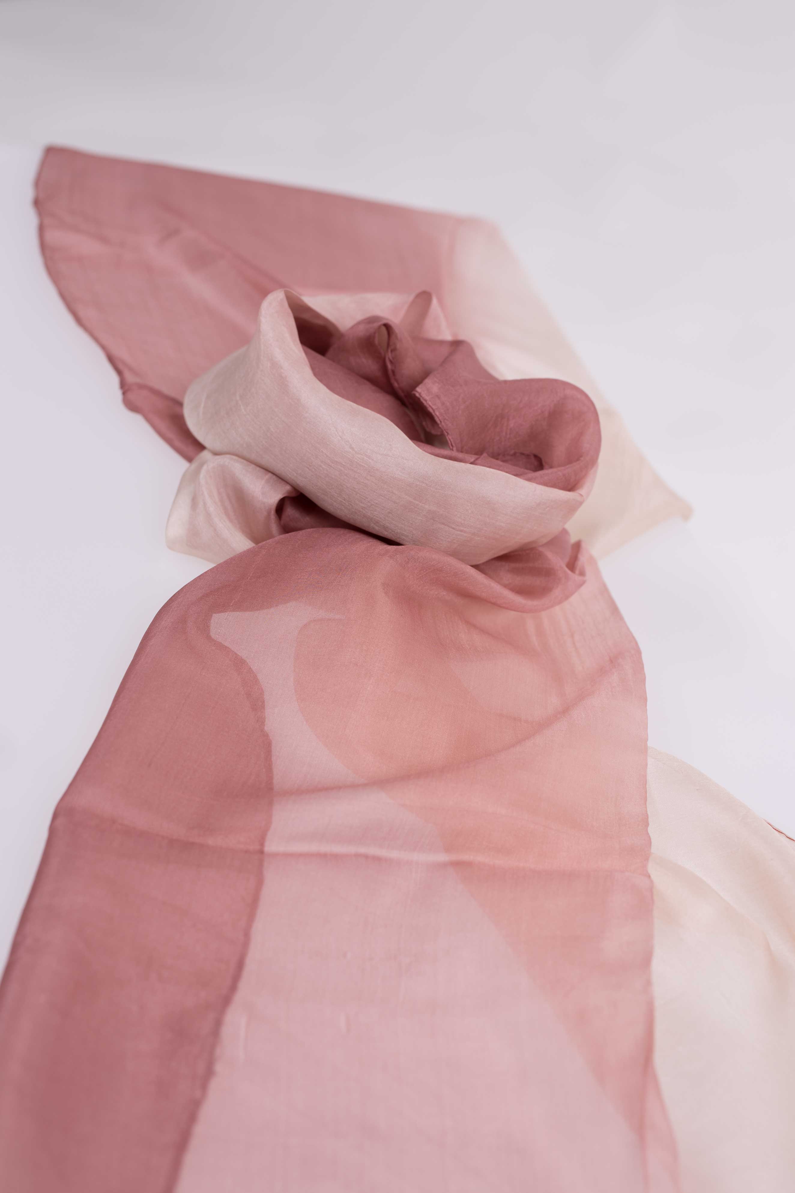 MR Complements - Wholesale Scarf - Women's - Two-tone natural silk scarf8