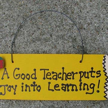 Crayon en bois offert aux enseignants Un bon enseignant met de la joie à apprendre ! pour la vente par Nannie and B's Crafts