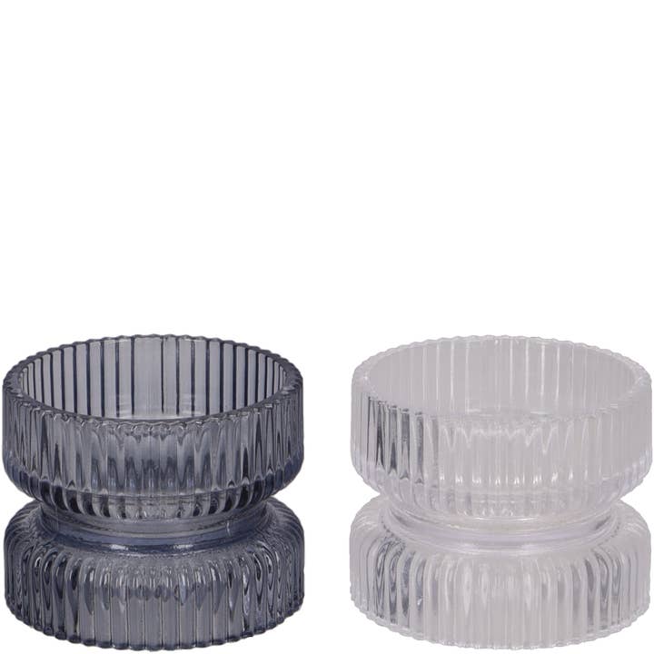 Jamie värmeljushållare i glas, 2 färger, D9cm, H7cm, g för wholesale av Vosteen