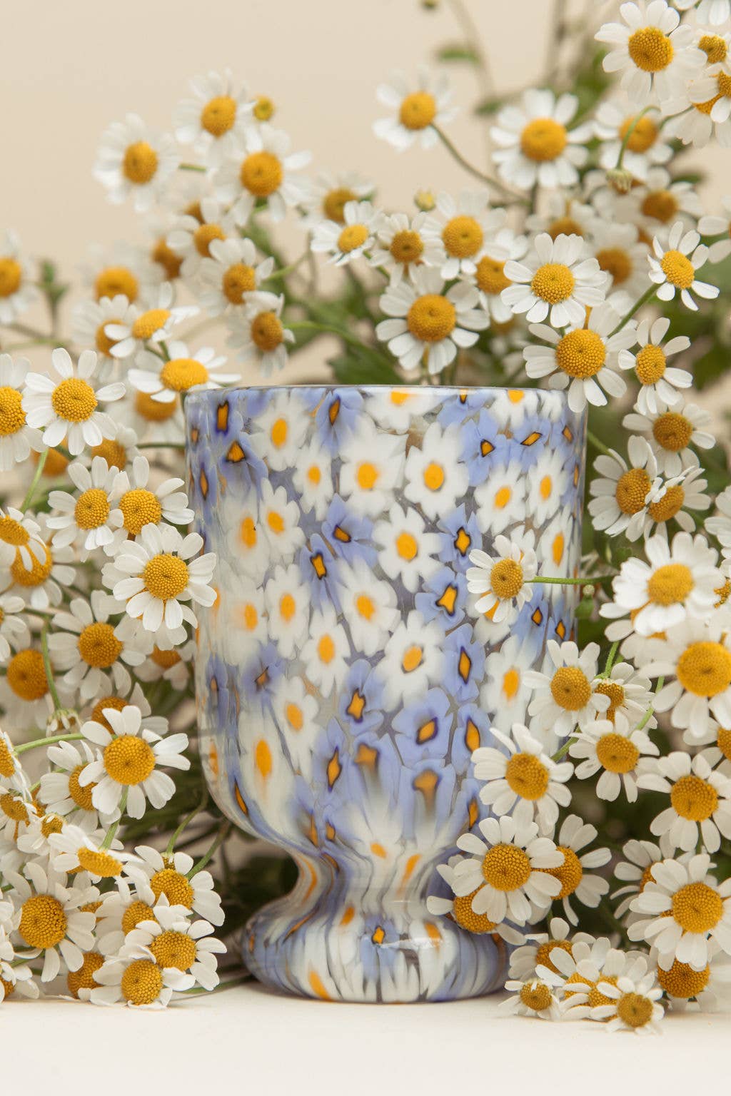 Moncada Home - Wholesale Wine Glass - Daisy - Handblown Murano Wine Glass (Goblet)1