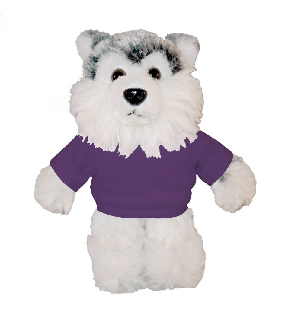Plushland - Wholesale Stuffed/plush toy – Kids & baby - Plush Floppy Husky With Personalized Tee 12”9