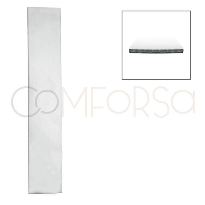 Sterling Silver 925 sheet 0.7 mm thick 30 x 150 mm for wholesale by COM FORSA SL