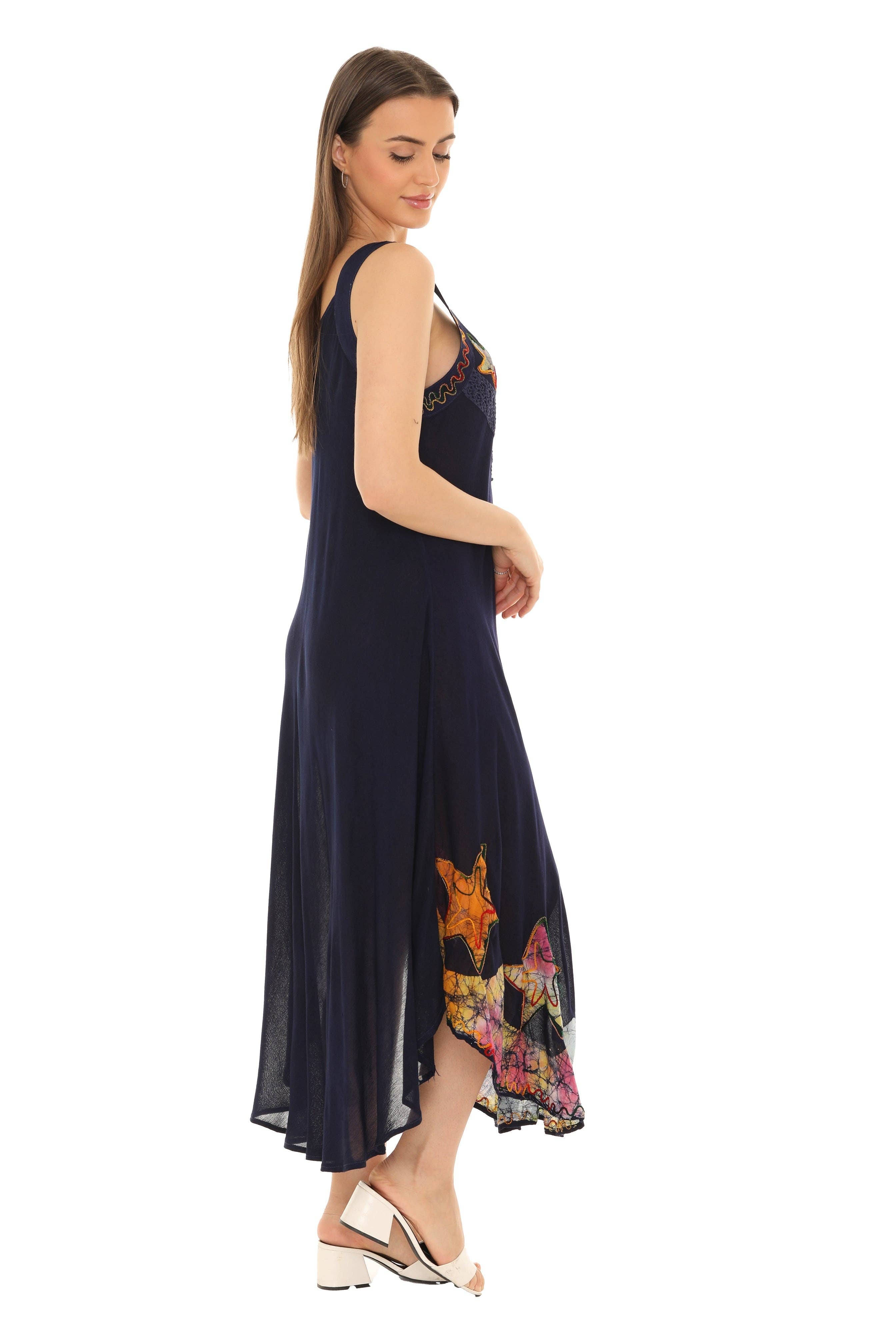 Shoreline Wear. INC - Wholesale Dress - Women's - Starfish Sleeveless Midi Dress2