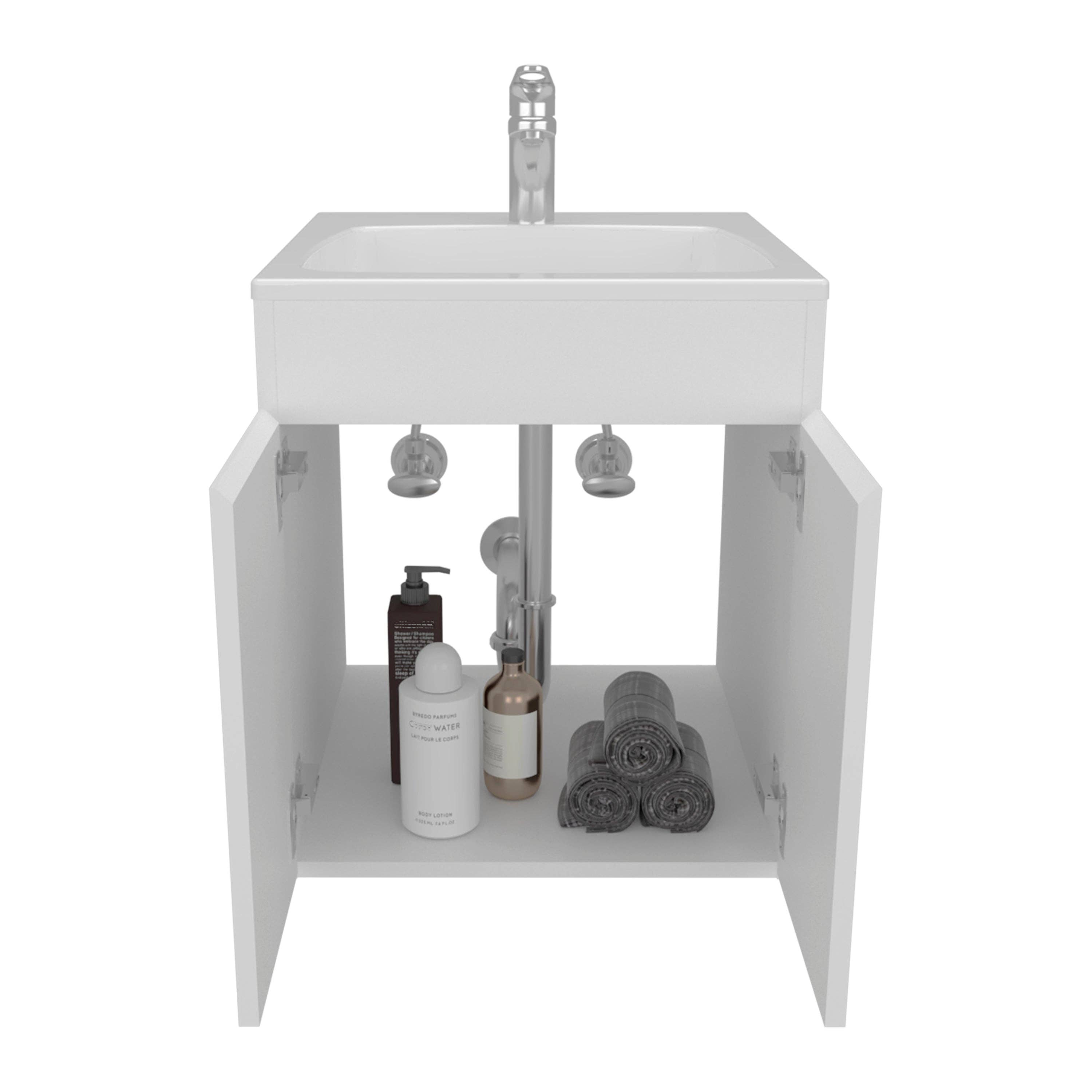 TUHOME FURNITURE - Wholesale Cabinet - Bathroom Vanity 45 Meka, One Open Shelf11