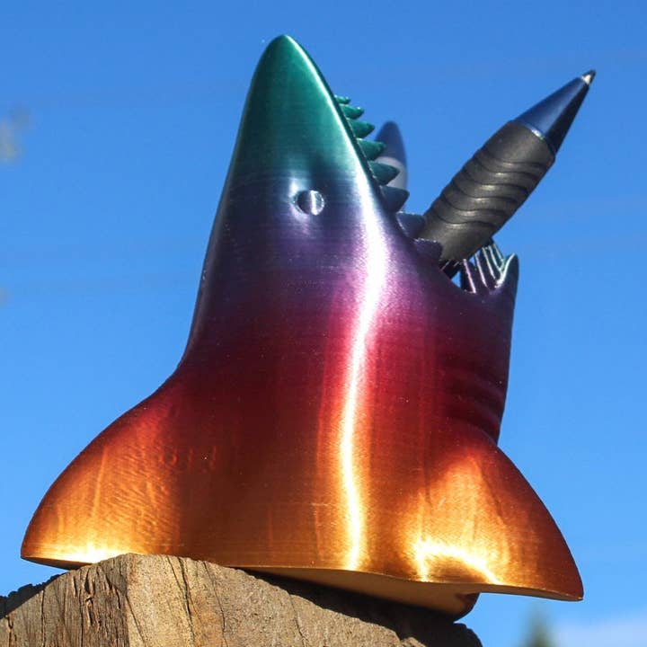 Clever Contraptions - Wholesale Pen & pencil holder - Shark Pen and Pencil Holder for your Office or School Desk7