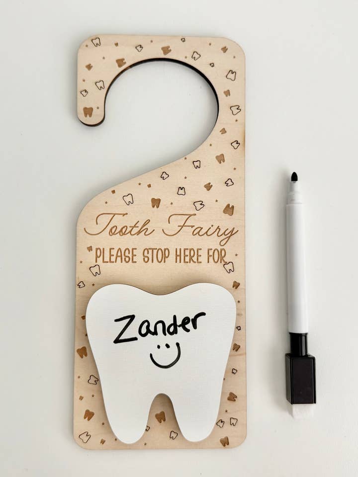 Tooth Fairy Door Hanger - Money Holder for wholesale by Mallory Jayde Home and Gifts