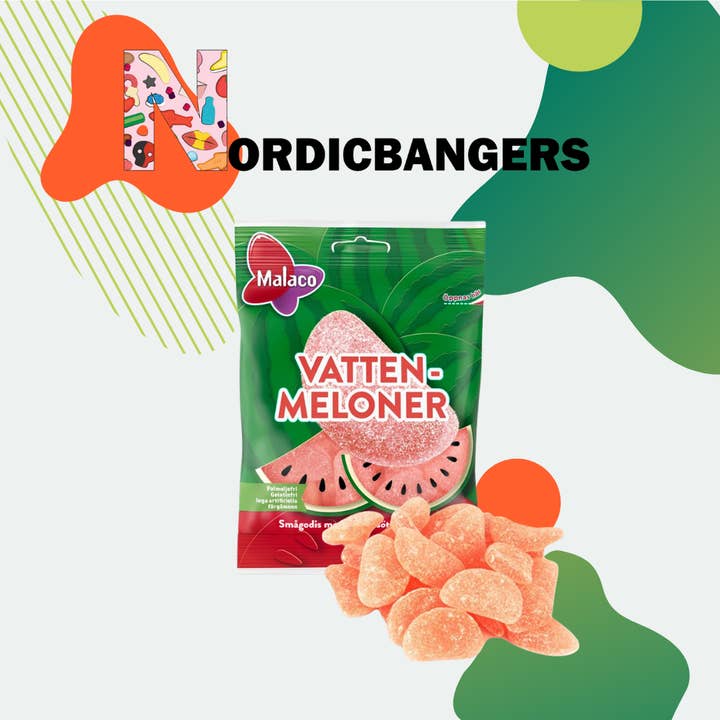 Nordicbangers - Swedish Candy – wholesale Gelégodis – Malaco Swedish Candy Box 90g Sour Watermelons