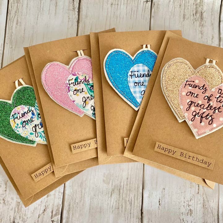 Best Friend Positive Affirmation verjaardagskaart voor wholesale door Stitching Rags