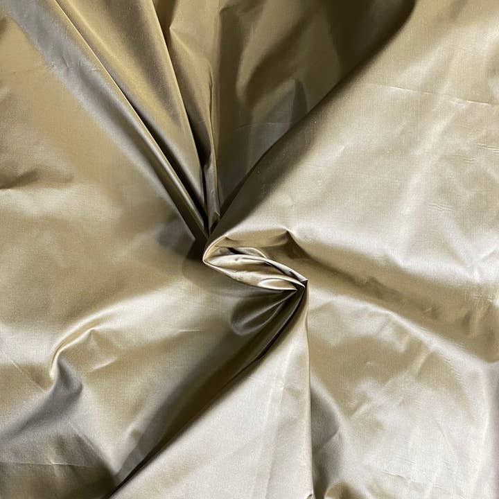 Fancy Styles Fabric - Wholesale Fabric - NEW Lady Lisa Designer 100% Silk Taffeta Fabric Solid Light Gold1