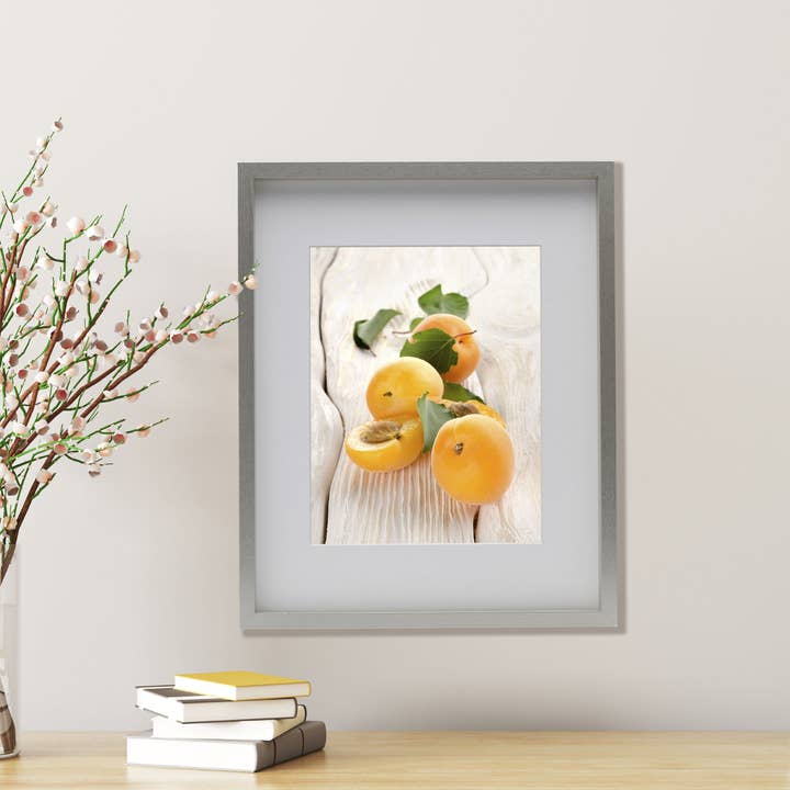 Mikasa 16x20in Silver MDF Portrait Frame 16x20 matted 8x10 for wholesale on Faire
