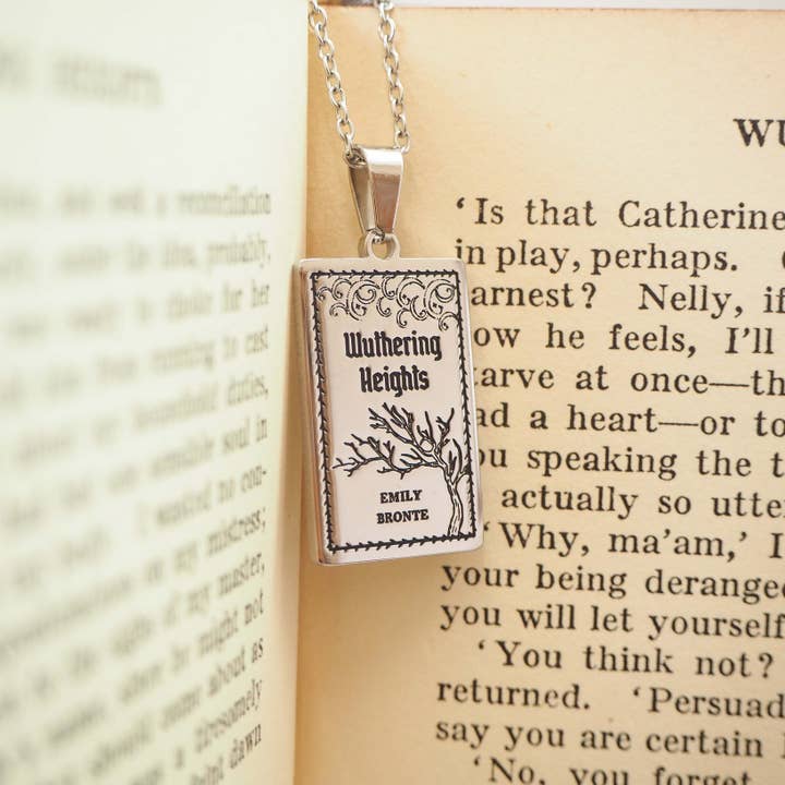 LiteraryEmporium - Wholesale Pendant/Charm Necklace - Wuthering Heights Book Necklace2