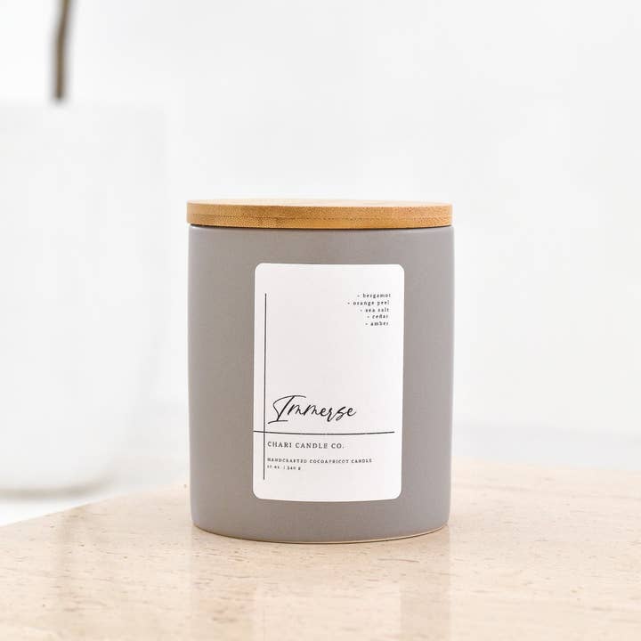 Immerse for wholesale by Chari Candle Co.