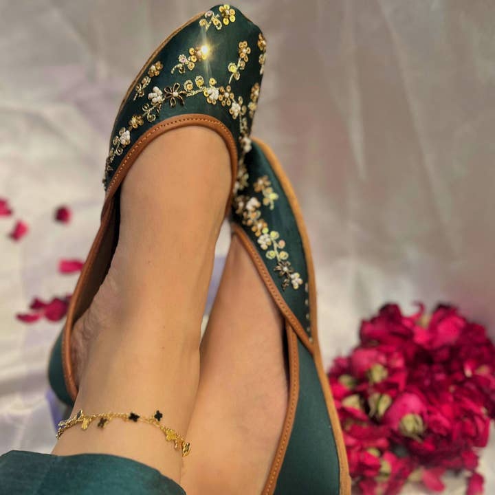 Groene Grace Designer Ballerina's Vert Ballerines voor wholesale door Qhareed