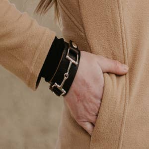 Snaffle Cuff Bridle Leather Bracelet