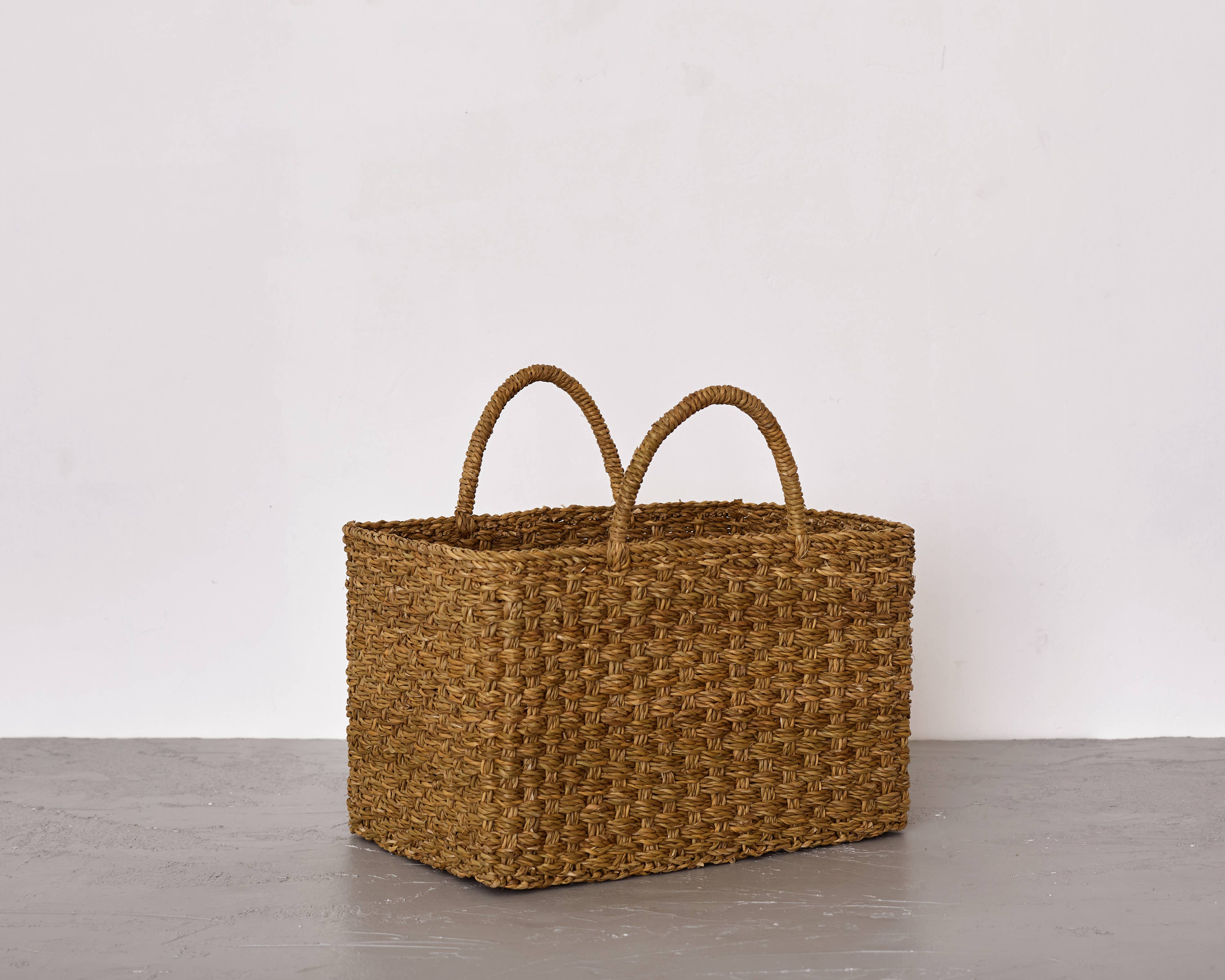 Will & Atlas - Vente Paniers - Panier rectangulaire de récolte en tissage Chatai, 3 tailles5