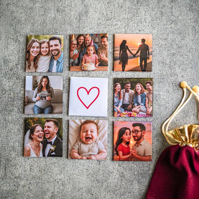 Karma Goodness Designs - Wholesale Magnet - Set of 4 Custom Photo Magnets | Fridge Magnets | Personalised Magnets | Fun Magnets | Professional Photographs | Instagram Photos | Memories1