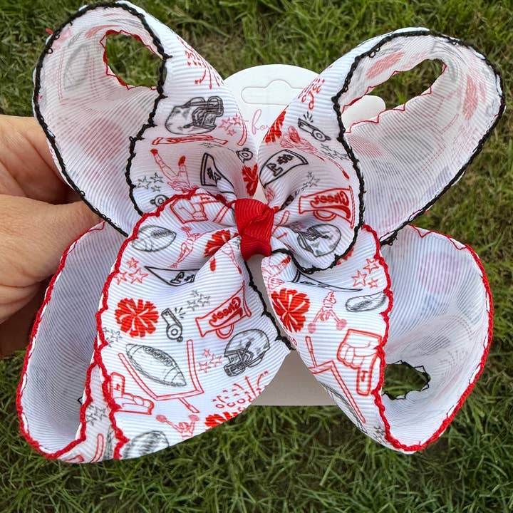 Just For Fun Threads - Wholesale Hair Bow - Kids - Stadium Style Moonstitch Hair Bows
