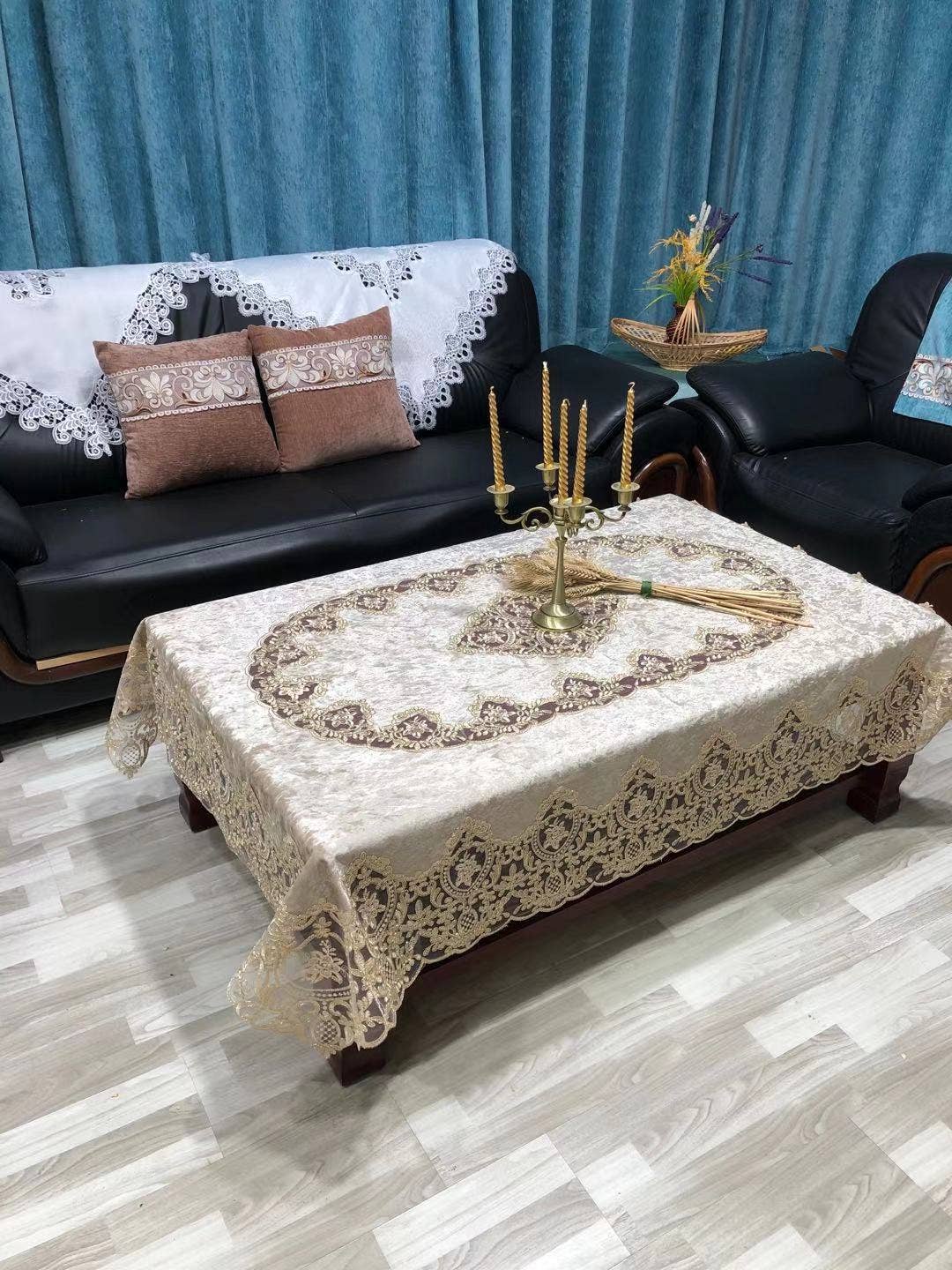 Ole – Engroshandel Dug – 135 * 180 CM Europæisk Stil Blonder Dug MIS08975