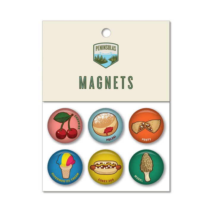 Michigan Food Magnet Pack for wholesale by Peninsulas