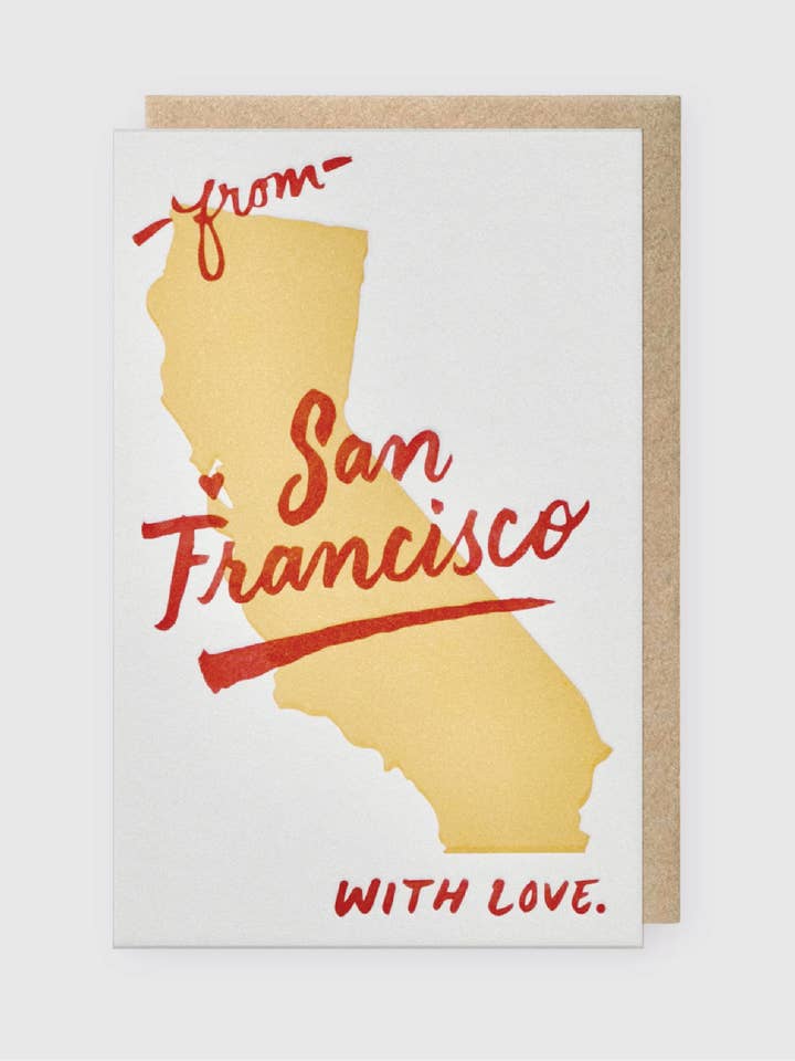 San Francisco Greeting Card (*Ltd) for wholesale by Pike Street Press