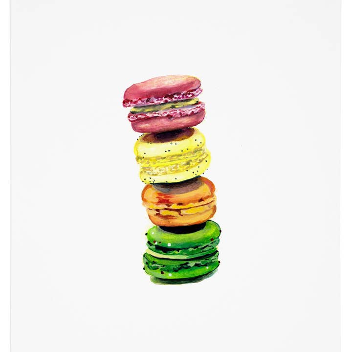 Macarons Art Print for wholesale by J6R6