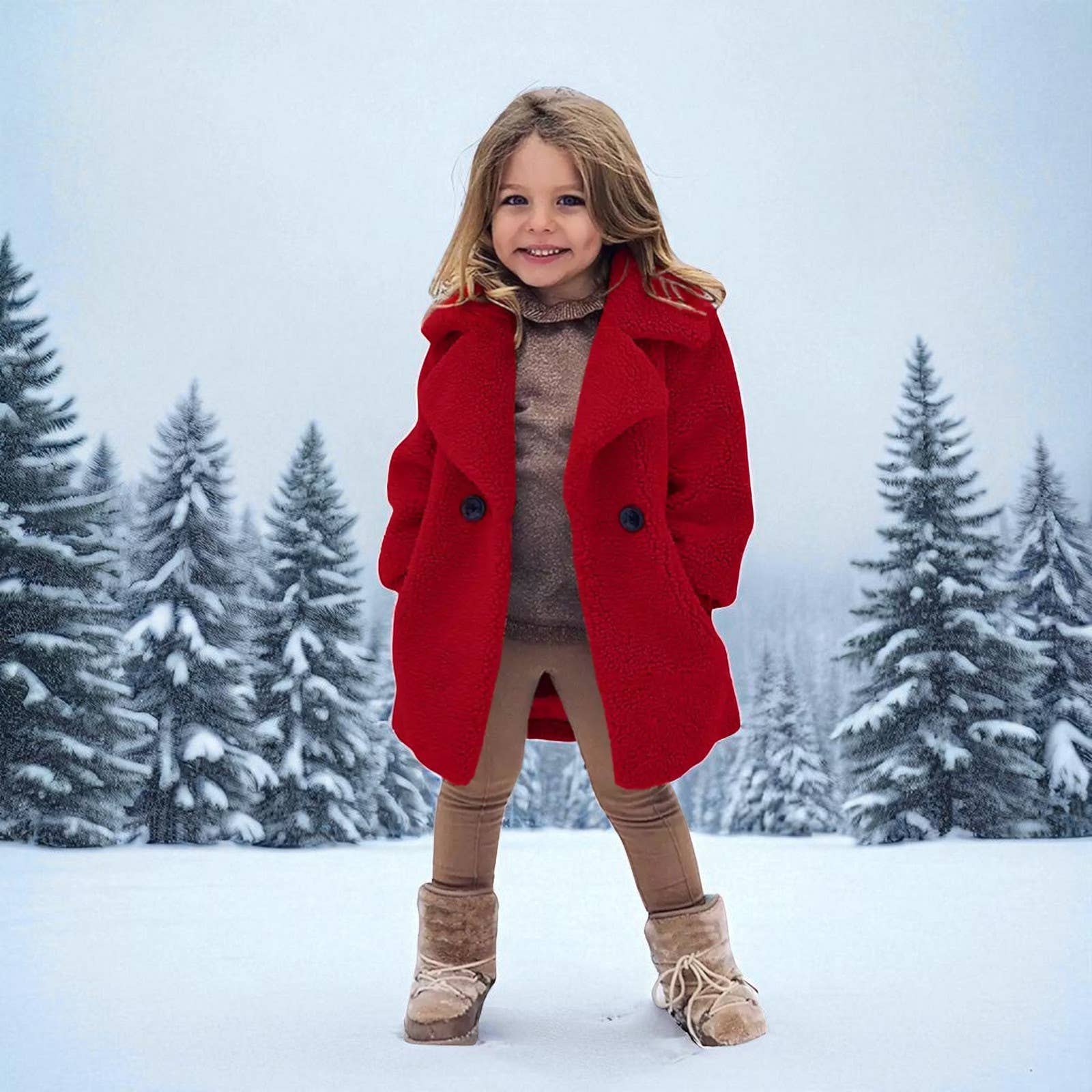 Annie & Charles – wholesale Jacka - Barn – Annie & Charles® Teddy-fleecejacka för barn ZOE8