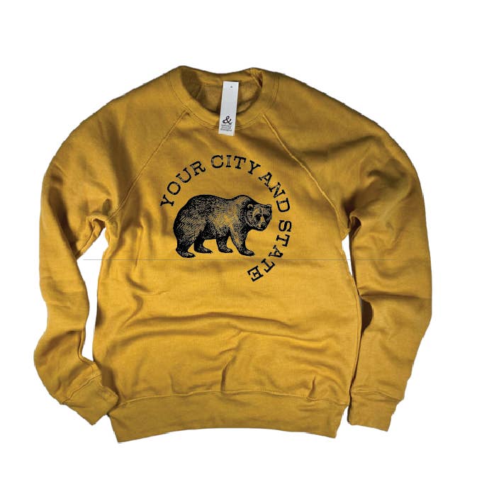 Bear Sweatshirt - Aanpasbaar voor wholesale door and - ashley nicole designs