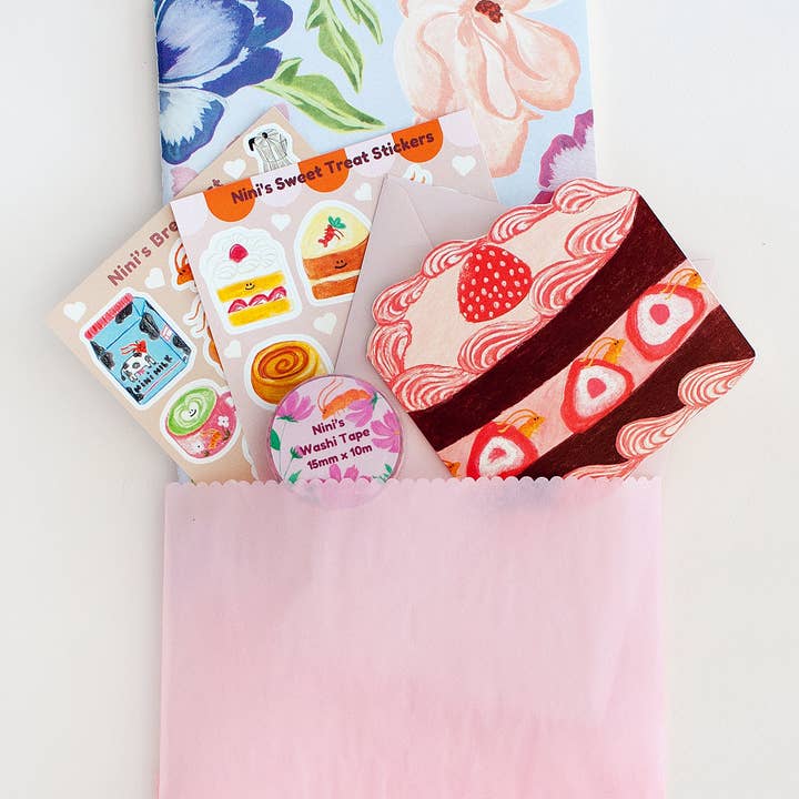 Sample Pack / Stationery Set: Flowers & Cakes for wholesale by Studio Narine