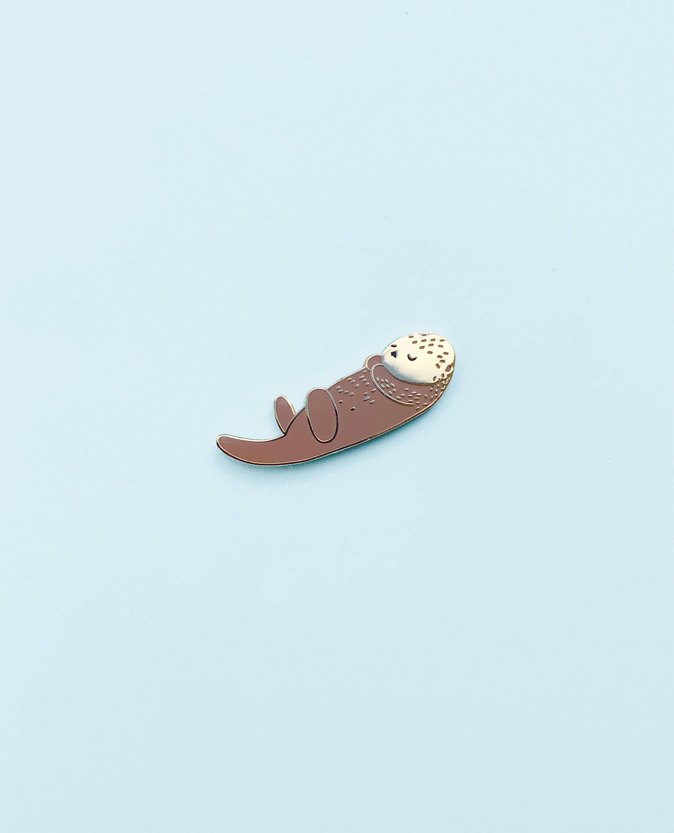 Tom Hardwick - Wholesale Lapel Pin/Button - Sea Otter Enamel Pin