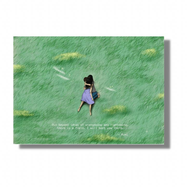 Carte de voeux The Field 2 (homme et femme) pour la vente par Moments Have You Cards