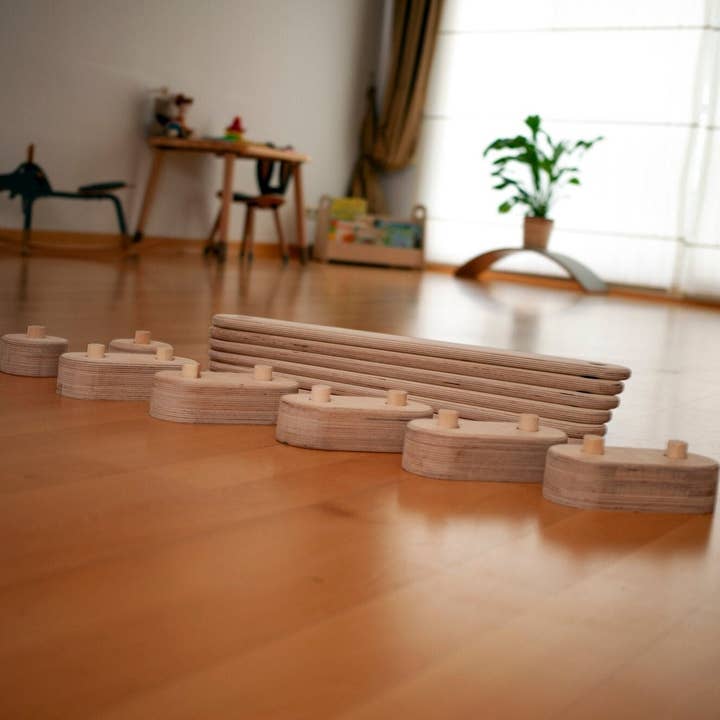 kidodido - Wholesale Wood Toy - Kids - Toddler Balance Beam Set, Montessori Baby Toys