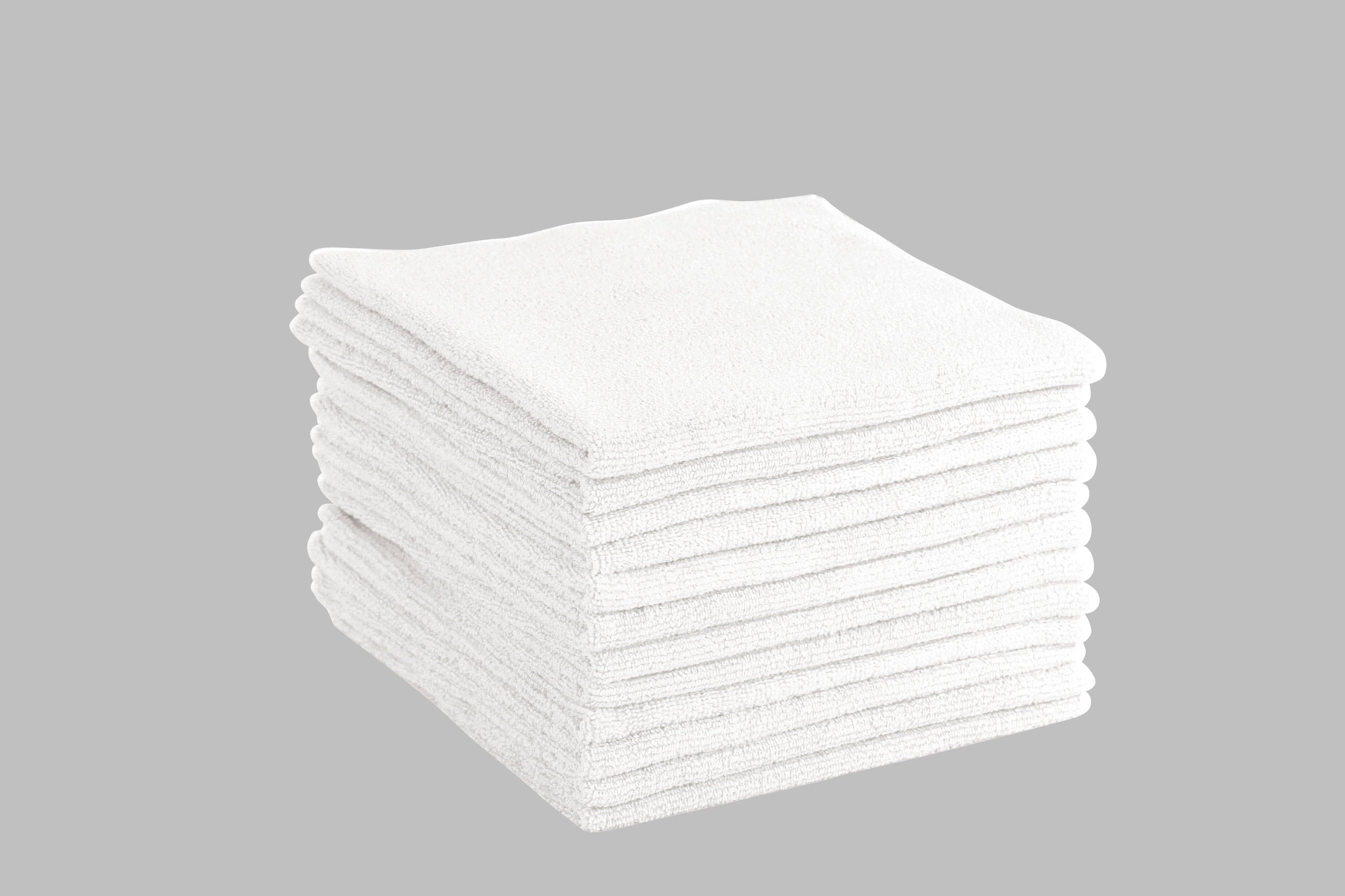 Everplush - Wholesale Cleaning Cloth - Commercial Microfiber Cleaning Cloths, 12 Pack - White3
