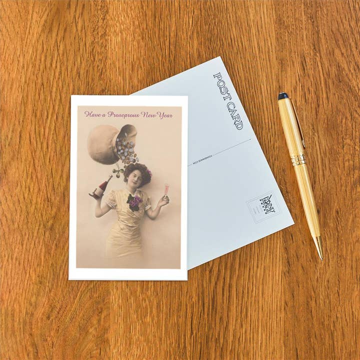 Found Image Press - Vente Cartes postales - Carte postale HN-267 Femme avec un pot d'or1