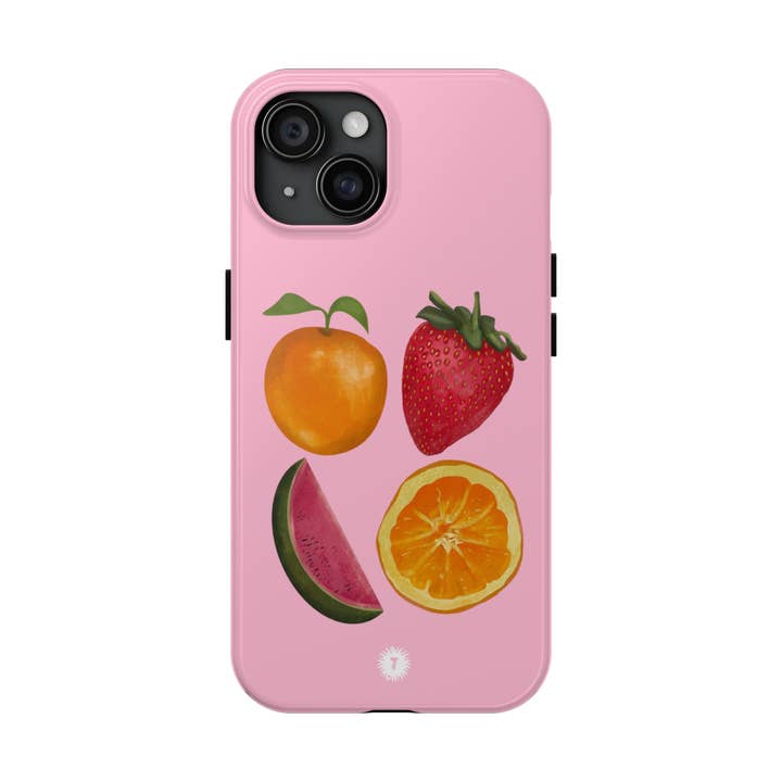 Light Pink Fruity Fab 4 Painting Phone Case for wholesale by Thursday’s Child Creative Studio