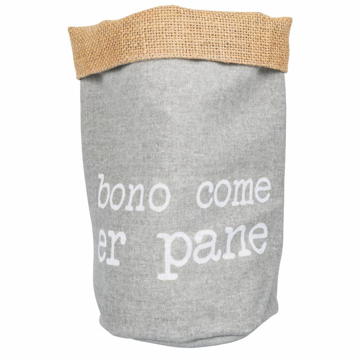 Large bread bag Ø20xH.30 cm in 100% cotton, S.p.q.ere for wholesale by VdE Tivoli 1996