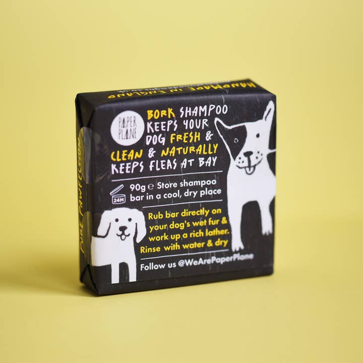 Paper Plane (US Duties Paid) - Wholesale Pet Shampoo - Dog - Bork Dog Shampoo - Natural and plant-based bar11
