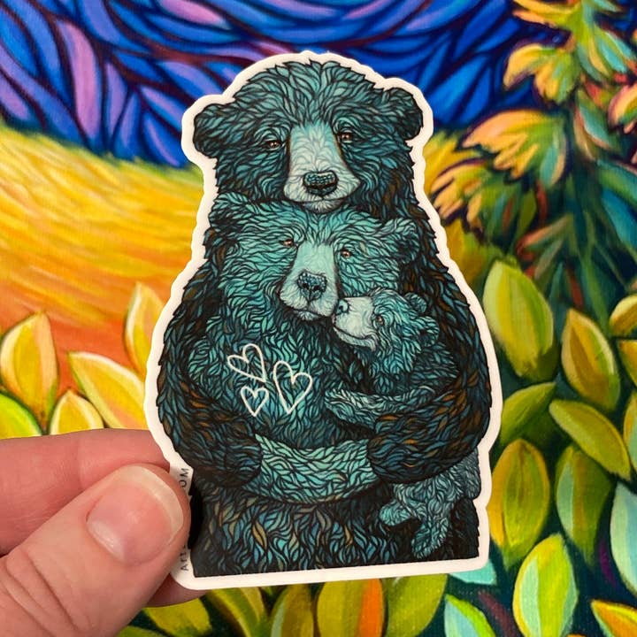 Big Bear Hugs Vandtæt Sticker for engroshandel hos Amanda Rose Warren