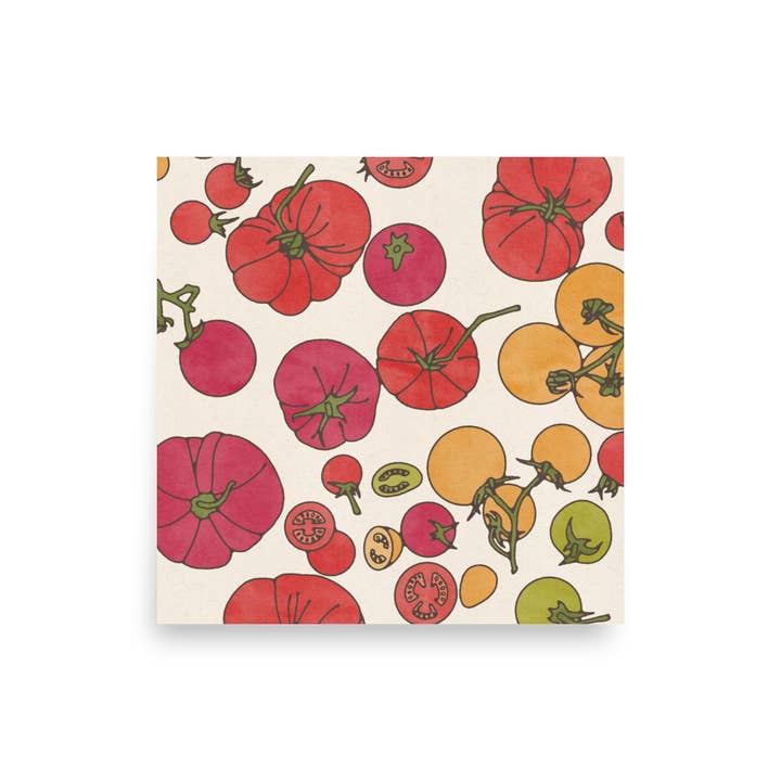8x8 Tomato Print for wholesale by Brooke Finally