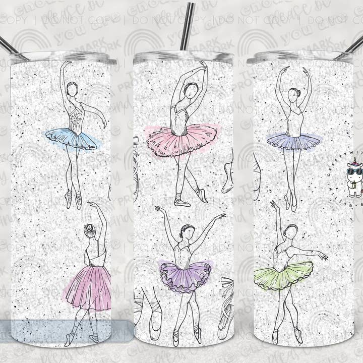 Ballet Dancer Tumbler for wholesale by Hello Sunshine Boutique